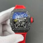 RM35‑02 RAFA Carbon‑Case Red Fluororubber Strap Skeleton Watch