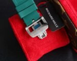 RM35‑02 RAFA Steel Case with Lab‑Grown Diamonds, Green Fluororubber Strap Skeleton Watch - Image 7