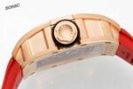 RM035 Americas Yellow‑Gold Case Red Fluororubber Strap Skeleton Watch - Image 7
