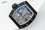 RM035 Americas Black‑Ceramic Case White Fluororubber Strap Skeleton Watch - Image 7