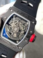 RM35‑02 RAFA Forged Carbon Case Black Fluororubber Strap Skeleton Watch - Image 6