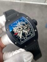 RM035‑01 Black Ceramic Skeleton Watch - Image 3