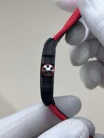 RM67‑02 Ultra‑thin NTPT Carbon Fiber Skeleton Watch, Red Woven Fabric Strap - Image 7