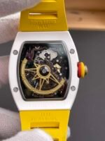 RM‑88 Smiley White Ceramic Case, Yellow Fluororubber Strap - Image 7