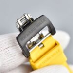 RM011‑03 Forged Carbon Chronograph Skeleton Watch, Yellow Fluororubber Strap - Image 7