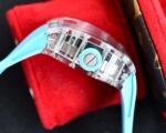 RM35‑02 RAFA Sapphire Crystal Clear Case Light‑Blue Fluororubber Strap Skeleton Watch - Image 5