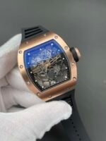 RM035 Americas Rose Gold Skeleton Watch - Image 3