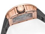 RM035 Americas Rose‑Gold Case Grey Fluororubber Strap Skeleton Watch - Image 6