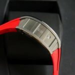 RM011‑02 Stainless Steel Chronograph Skeleton Watch, Red Fluororubber Strap - Image 3