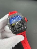 RM35‑02 RAFA Carbon‑Case Red Fluororubber Strap Skeleton Watch - Image 3