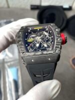 RM35‑02 RAFA Forged Carbon Case Black Fluororubber Strap Skeleton Watch - Image 5