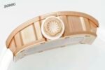 RM035 Americas Yellow‑Gold Case White Fluororubber Strap Skeleton Watch - Image 8