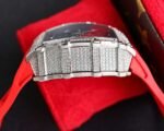 RM35‑02 RAFA Steel Case with Lab‑Grown Diamonds, Red Fluororubber Strap Skeleton Watch - Image 5