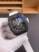 RM35‑02 RAFA, Forged Carbon Case, Skeleton Open‑Work Dial, White Fluororubber Strap, Vaucher High‑end Non‑hacking Movement - Image 3