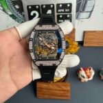 RM055 Bubba‑Watson，Carbon TPT case with lab‑grown diamond bezel