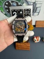 RM055 Bubba‑Watson，Carbon TPT case with lab‑grown diamond bezel