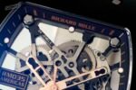 RM035 Americas Black‑Ceramic Case White Fluororubber Strap Skeleton Watch - Image 6