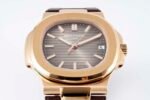 Patek Philippe Nautilus 5711-1R-001 | 40mm rose gold grey disc rubber strap replica - Image 3