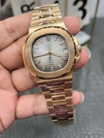 Patek Philippe Nautilus 5711/1R － 001 | 40mm Rose Gold Grey Plate Replica - Image 5