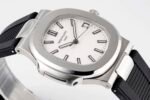 Patek Philippe Nautilus 5711-1A-011 white disc rubber strap version  Replica - Image 5