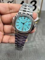 Patek Philippe Nautilus 5711 Tiffany Blue Plate Steel Strip Copy Replica - Image 4